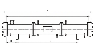 Condensador de carcasa y tubos de triple circuito (5 HP×3 – 25 HP×3)